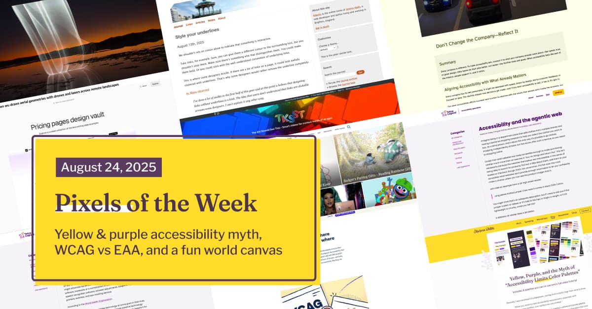 Pixels of the Week – 24 Agustus 2025 oleh Stéphanie Walter