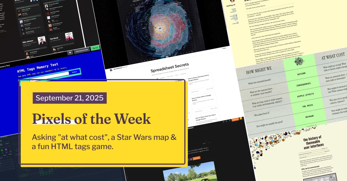 Pixels of the Week – 21 September 2025 oleh Stéphanie Walter