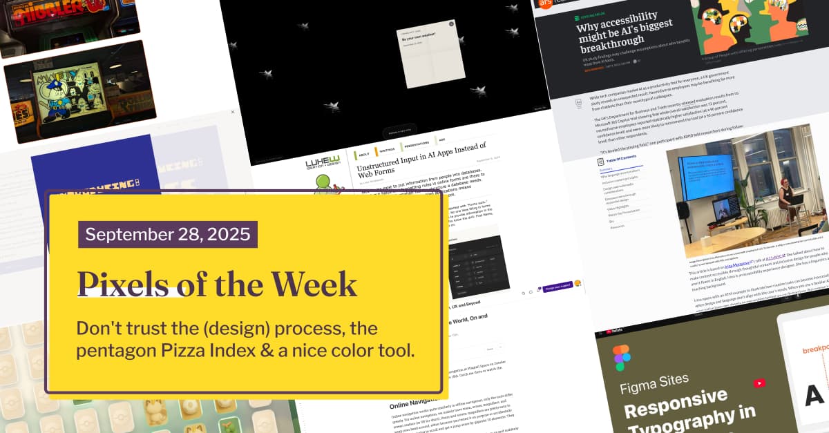 Pixels of the Week – 28 September 2025 oleh Stéphanie Walter