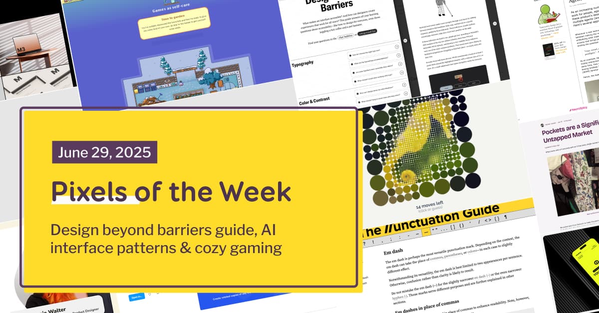 Pixels of the Week – 29 Juni 2025 oleh Stéphanie Walter