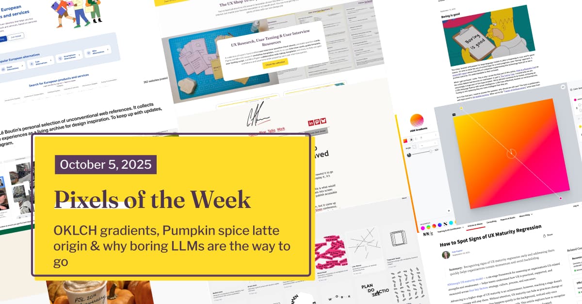 Pixels of the Week – 5 Oktober 2025 oleh Stéphanie Walter